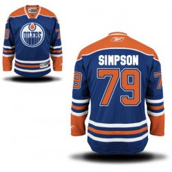 Authentic Reebok Adult Dillon Simpson Home Jersey - NHL 79 Edmonton Oilers