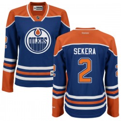 Authentic Reebok Women's Andrej Sekera Alternate Jersey - NHL 2 Edmonton Oilers