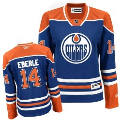 Premier Reebok Women's Jordan Eberle Home Jersey - NHL 14 Edmonton Oilers