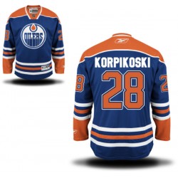 Authentic Reebok Adult Lauri Korpikoski Home Jersey - NHL 28 Edmonton Oilers