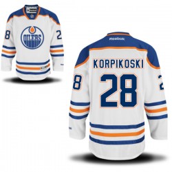 Authentic Reebok Adult Lauri Korpikoski Away Jersey - NHL 28 Edmonton Oilers