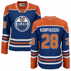 Authentic Reebok Women's Lauri Korpikoski Alternate Jersey - NHL 28 Edmonton Oilers