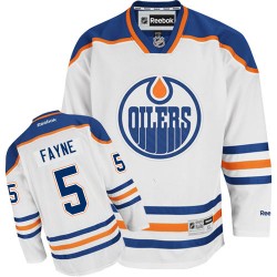 Premier Reebok Adult Mark Fayne Away Jersey - NHL 5 Edmonton Oilers