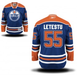 Authentic Reebok Adult Mark Letestu Home Jersey - NHL 55 Edmonton Oilers