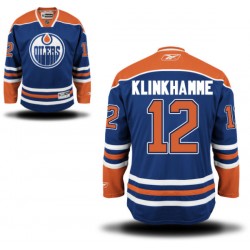 Authentic Reebok Adult Rob Klinkhammer Home Jersey - NHL 12 Edmonton Oilers
