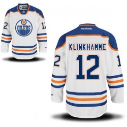 Authentic Reebok Adult Rob Klinkhammer Away Jersey - NHL 12 Edmonton Oilers