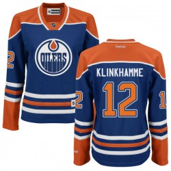 Authentic Reebok Women's Rob Klinkhammer Alternate Jersey - NHL 12 Edmonton Oilers
