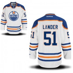 Authentic Reebok Adult Anton Lander Away Jersey - NHL 51 Edmonton Oilers