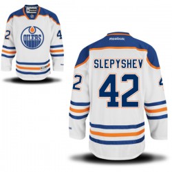 Authentic Reebok Adult Anton Slepyshev Away Jersey - NHL 42 Edmonton Oilers