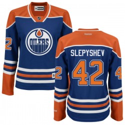 Authentic Reebok Women's Anton Slepyshev Alternate Jersey - NHL 42 Edmonton Oilers