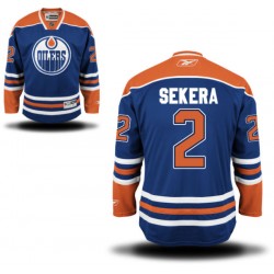 Authentic Reebok Adult Andrej Sekera Home Jersey - NHL 2 Edmonton Oilers