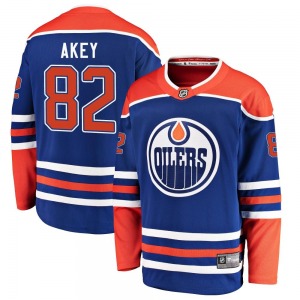 Breakaway Fanatics Branded Youth Beau Akey Royal Alternate Jersey - NHL Edmonton Oilers