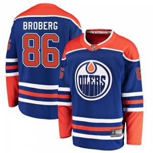 Breakaway Fanatics Branded Youth Philip Broberg Royal Alternate Jersey - NHL Edmonton Oilers
