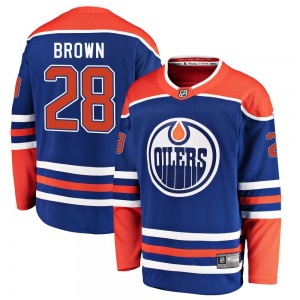 Breakaway Fanatics Branded Youth Connor Brown Brown Royal Alternate Jersey - NHL Edmonton Oilers