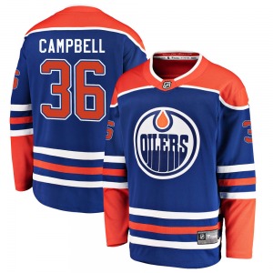 Breakaway Fanatics Branded Youth Jack Campbell Royal Alternate Jersey - NHL Edmonton Oilers