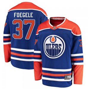 Breakaway Fanatics Branded Youth Warren Foegele Royal Alternate Jersey - NHL Edmonton Oilers