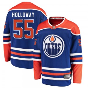 Breakaway Fanatics Branded Youth Dylan Holloway Royal Alternate Jersey - NHL Edmonton Oilers