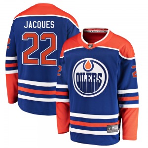 Breakaway Fanatics Branded Youth Jean-Francois Jacques Royal Alternate Jersey - NHL Edmonton Oilers
