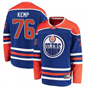 Breakaway Fanatics Branded Youth Philip Kemp Royal Alternate Jersey - NHL Edmonton Oilers