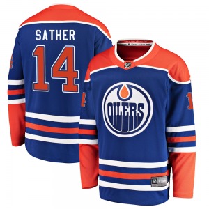 Breakaway Fanatics Branded Youth Glen Sather Royal Alternate Jersey - NHL Edmonton Oilers