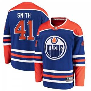Breakaway Fanatics Branded Youth Mike Smith Royal Alternate Jersey - NHL Edmonton Oilers