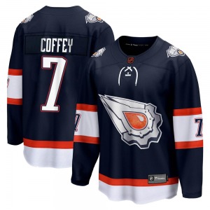 Breakaway Fanatics Branded Youth Paul Coffey Navy Special Edition 2.0 Jersey - NHL Edmonton Oilers