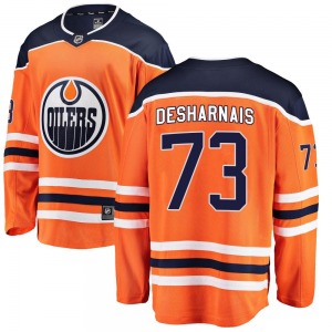 Breakaway Fanatics Branded Youth Vincent Desharnais Orange Home Jersey - NHL Edmonton Oilers