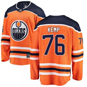 Breakaway Fanatics Branded Youth Philip Kemp Orange Home Jersey - NHL Edmonton Oilers