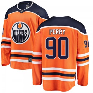 Breakaway Fanatics Branded Youth Corey Perry Orange Home Jersey - NHL Edmonton Oilers