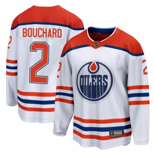 Breakaway Fanatics Branded Youth Evan Bouchard White 2020/21 Special Edition Jersey - NHL Edmonton Oilers