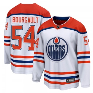 Breakaway Fanatics Branded Youth Xavier Bourgault White 2020/21 Special Edition Jersey - NHL Edmonton Oilers