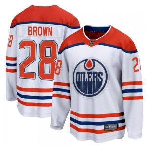 Breakaway Fanatics Branded Youth Connor Brown White 2020/21 Special Edition Jersey - NHL Edmonton Oilers