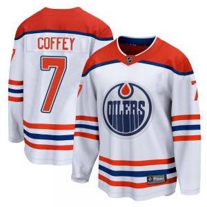 Breakaway Fanatics Branded Youth Paul Coffey White 2020/21 Special Edition Jersey - NHL Edmonton Oilers