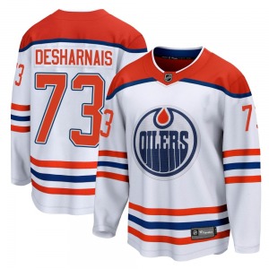 Breakaway Fanatics Branded Youth Vincent Desharnais White 2020/21 Special Edition Jersey - NHL Edmonton Oilers