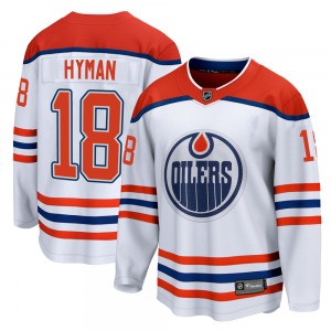 Breakaway Fanatics Branded Youth Zach Hyman White 2020/21 Special Edition Jersey - NHL Edmonton Oilers