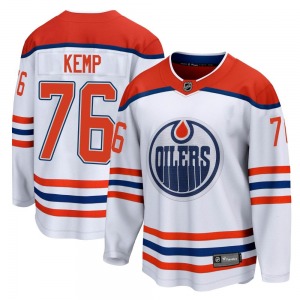 Breakaway Fanatics Branded Youth Philip Kemp White 2020/21 Special Edition Jersey - NHL Edmonton Oilers