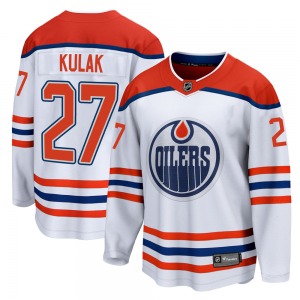 Breakaway Fanatics Branded Youth Brett Kulak White 2020/21 Special Edition Jersey - NHL Edmonton Oilers