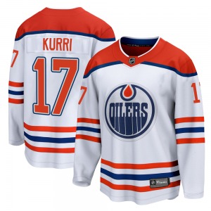 Breakaway Fanatics Branded Youth Jari Kurri White 2020/21 Special Edition Jersey - NHL Edmonton Oilers