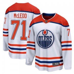 Breakaway Fanatics Branded Youth Ryan McLeod White 2020/21 Special Edition Jersey - NHL Edmonton Oilers
