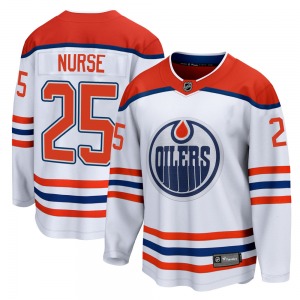 Breakaway Fanatics Branded Youth Darnell Nurse White 2020/21 Special Edition Jersey - NHL Edmonton Oilers