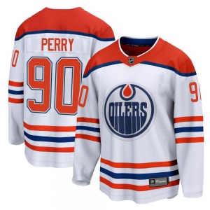 Breakaway Fanatics Branded Youth Corey Perry White 2020/21 Special Edition Jersey - NHL Edmonton Oilers