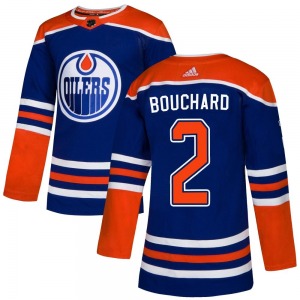 Authentic Adidas Youth Evan Bouchard Royal Alternate Jersey - NHL Edmonton Oilers