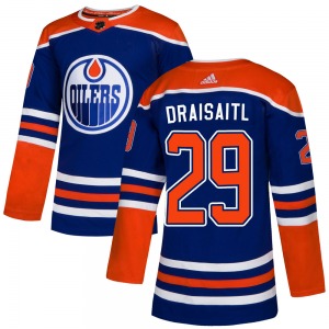 Authentic Adidas Youth Leon Draisaitl Royal Alternate Jersey - NHL Edmonton Oilers