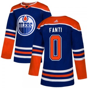 Authentic Adidas Youth Ryan Fanti Royal Alternate Jersey - NHL Edmonton Oilers