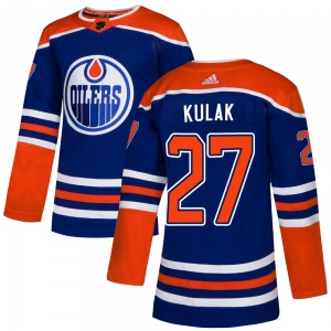Authentic Adidas Youth Brett Kulak Royal Alternate Jersey - NHL Edmonton Oilers