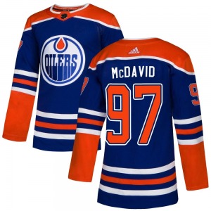 Authentic Adidas Youth Connor McDavid Royal Alternate Jersey - NHL Edmonton Oilers