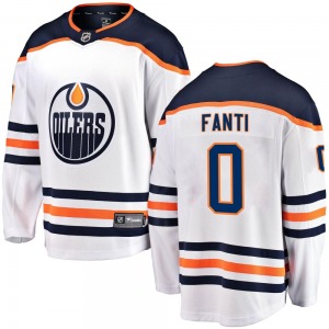 Breakaway Fanatics Branded Youth Ryan Fanti White Away Jersey - NHL Edmonton Oilers