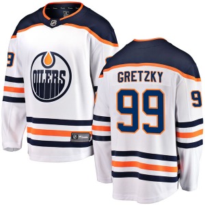 Breakaway Fanatics Branded Youth Wayne Gretzky White Away Jersey - NHL Edmonton Oilers