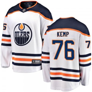 Breakaway Fanatics Branded Youth Philip Kemp White Away Jersey - NHL Edmonton Oilers