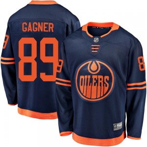 Breakaway Fanatics Branded Youth Sam Gagner Navy Alternate 2018/19 Jersey - NHL Edmonton Oilers
